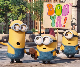 Une scène du film Minions