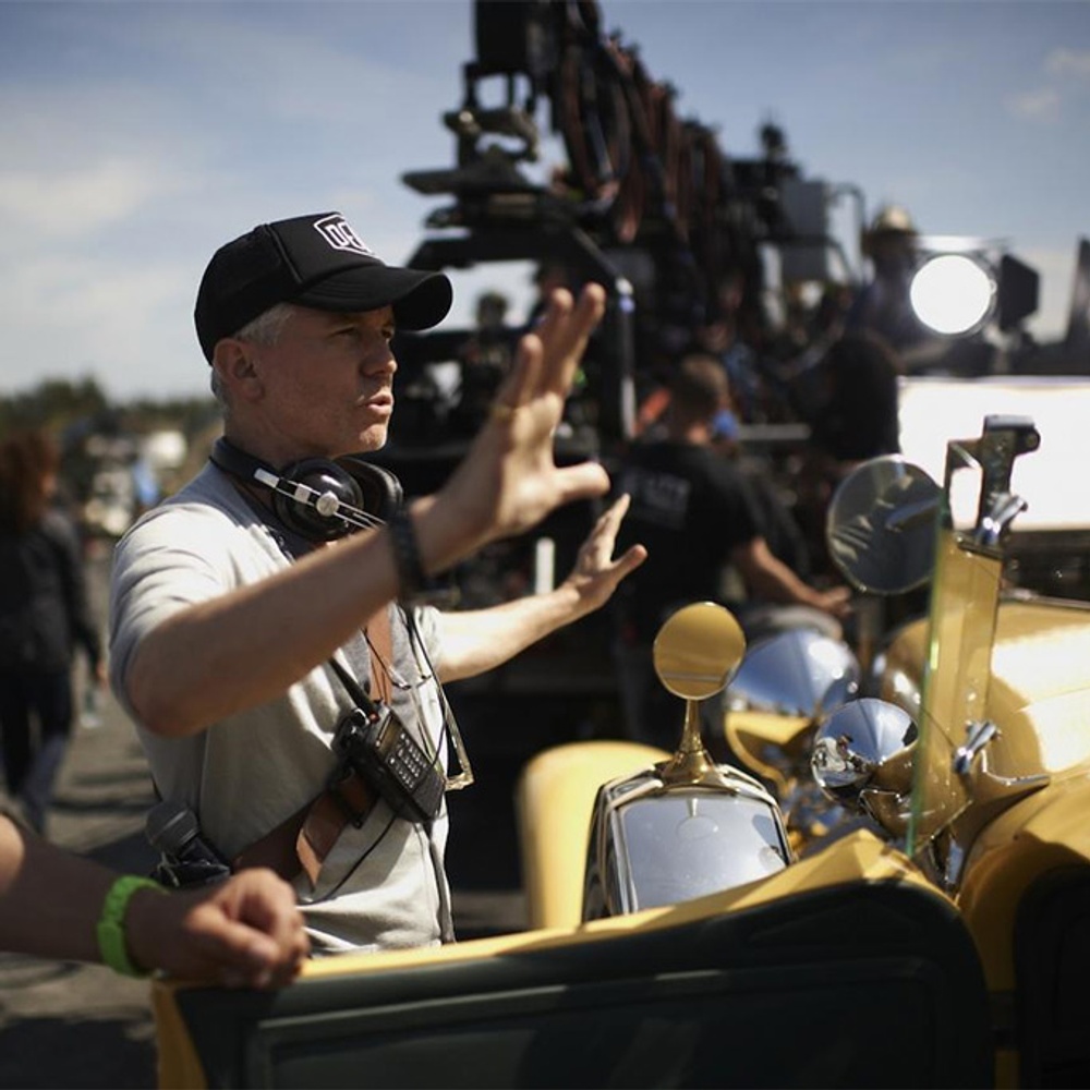Sur le plateau du film The Great Gatsby