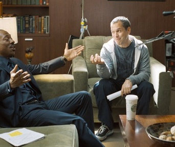 Sur le plateau du film A Thousand Words