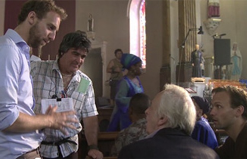 Sur la plateau du film L'autre maison