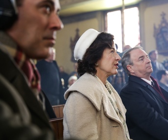 Sur le plateau de La passion d'Augustine