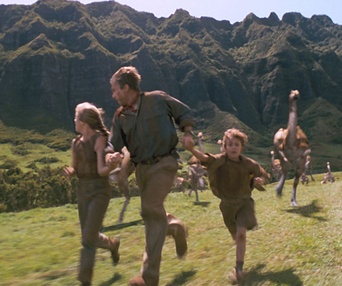 Une scène du film Jurassic Park