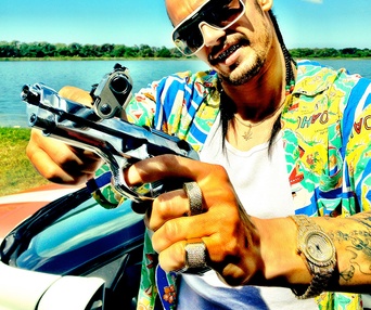 Une scène du film Spring Breakers