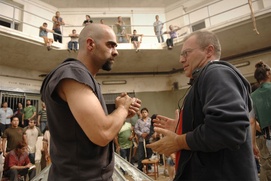 Sur le plateau du film Cell 211
