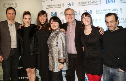 Sur le tapis rouge du film Les loups