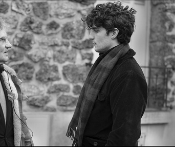Sur le plateau du film La jalousie