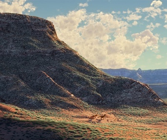 Une scène du film The Good Dinosaure