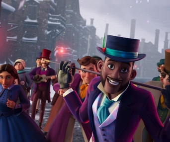 Une scène du film Scrooge: A Christmas Carol