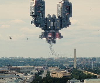 Une scène du film Pixels
