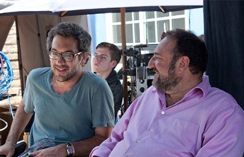 Joel Silver (à droite) et Todd Phillips sur la plateau de Project X