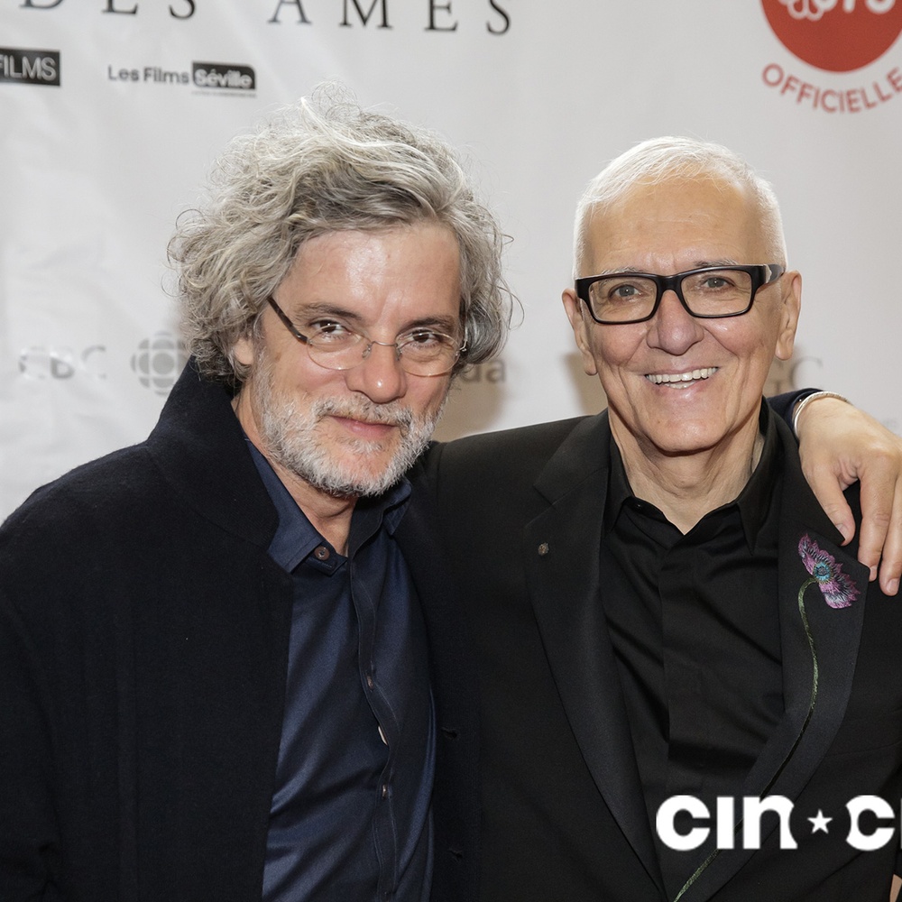 Sur le tapis rouge du film Hochelaga, Terre des âmes
