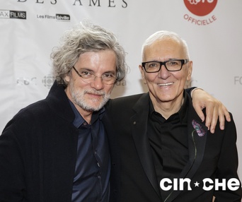 Sur le tapis rouge du film Hochelaga, Terre des âmes