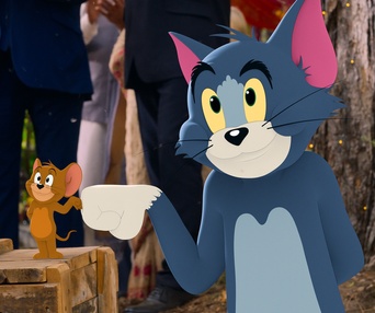 Une scène du film Tom and Jerry