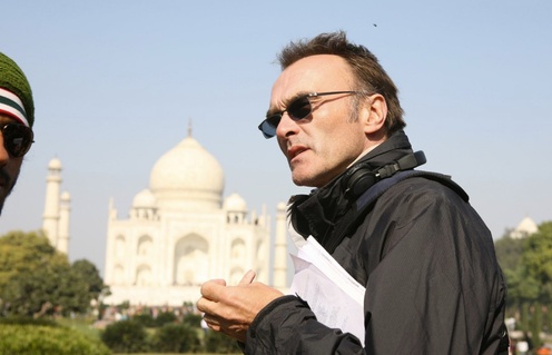 Sur le plateau du film Slumdog Millionaire