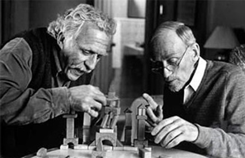 Jacques Godin et Jean-Louis Roux dans le film Salut Victor