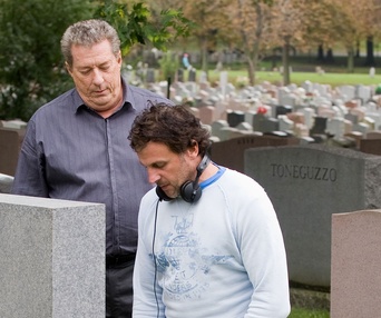 Sur le plateau du film Filière 13