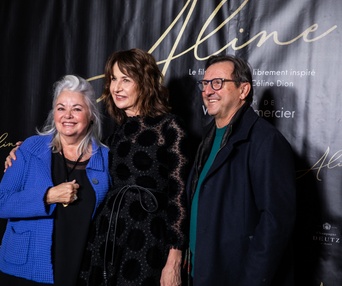 Tapis rouge du film Aline
