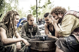 Une scène du film Quatre soldats Une scène du film Quatre soldats