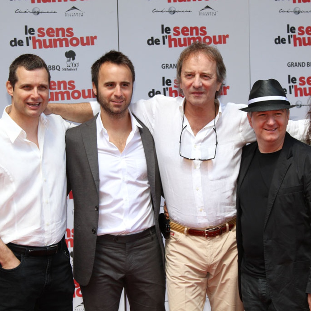 Sur le tapis rouge du film Le sens de l'humour