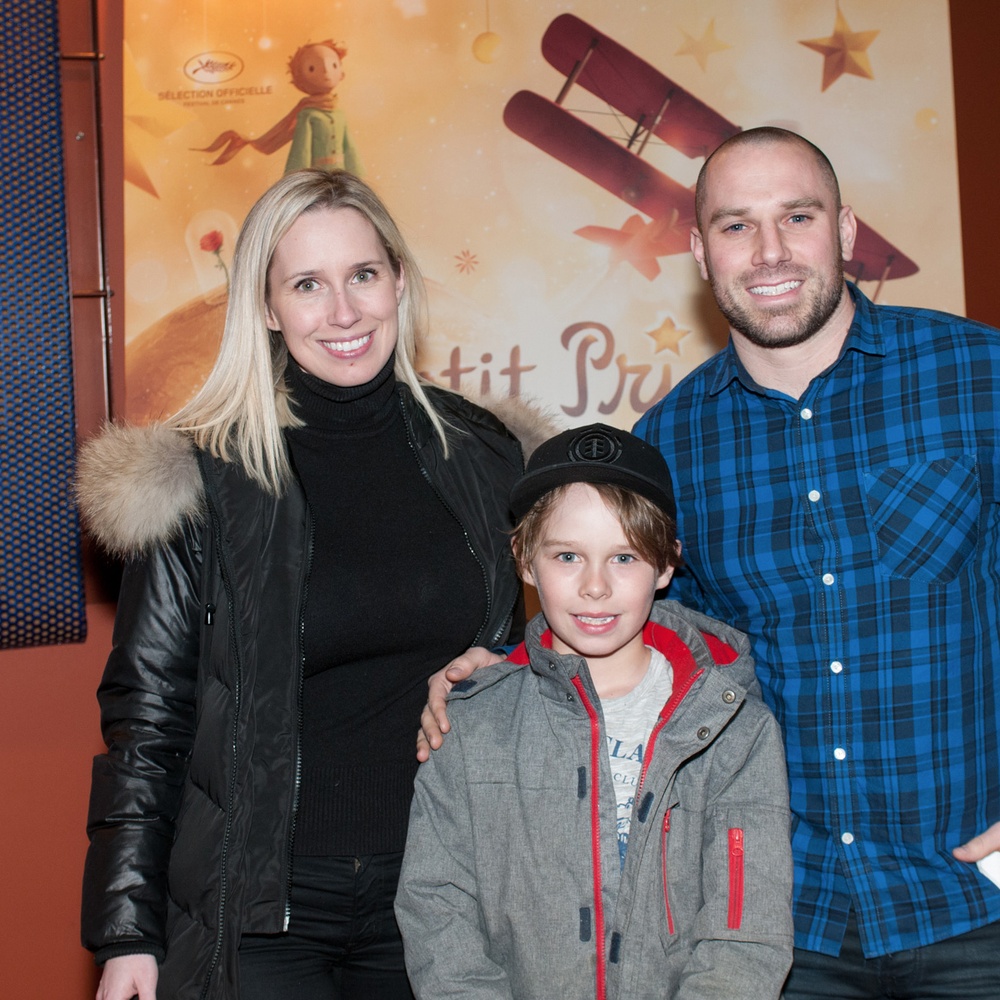 Sur le tapis rouge du film Le petit prince