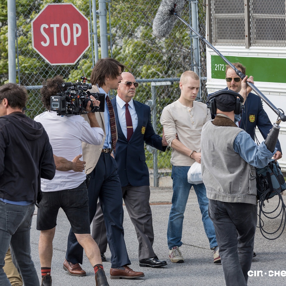 Sur le plateau du film Gut Instinct