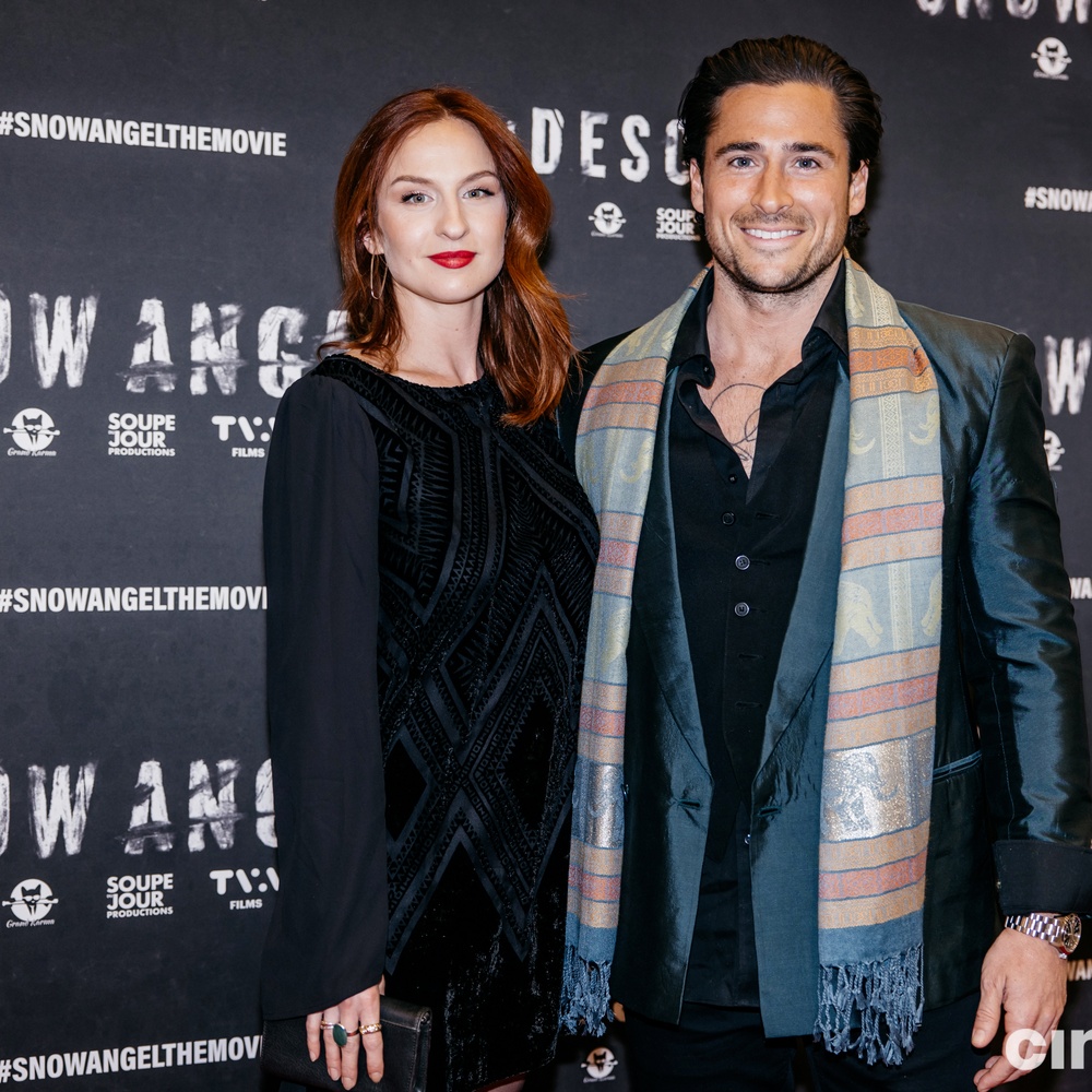 Sur le tapis rouge du film Snow Angel