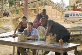 Une scène du film The  Losers