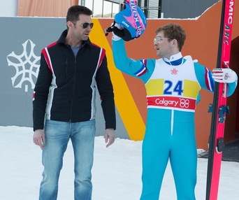 Une scène du film Eddie the Eagle