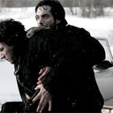 David-Alexandre Coiteux et Rhys Coiro dans Snow and Ashes