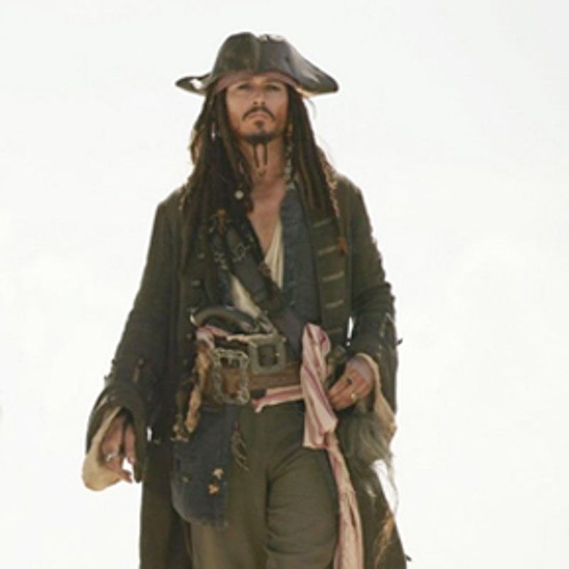 Johnny Depp dans Pirates of the Carribbean : At World's End