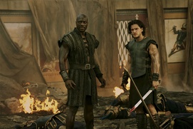 Une scène du film Pompeii