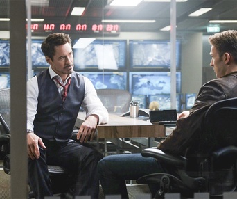 Une scène du film Captain America: Civil War