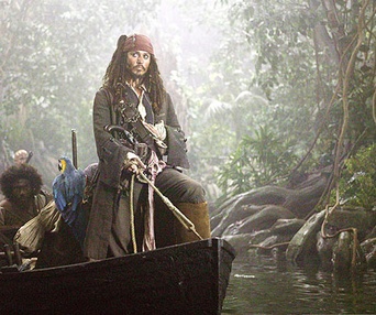 Scène du film Pirates des Caraïbes : Le coffre du mort