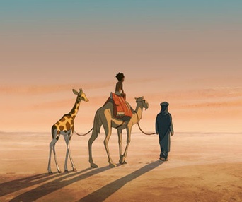 Une scène du film Zarafa
