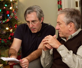 Sur le plateau du film Little Fockers