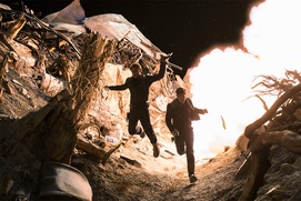 Une scène du film Star Trek Beyond Une scène du film Star Trek Beyond