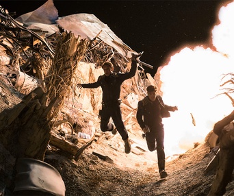 Une scène du film Star Trek Beyond