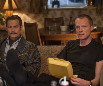 Une scène du film Mortdecai