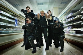 Scène du film Hot Fuzz Scène du film Hot Fuzz