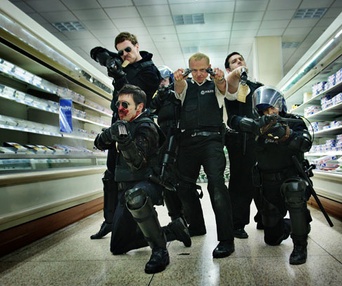 Scène du film Hot Fuzz