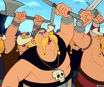 Scène du film Astérix et les Vikings