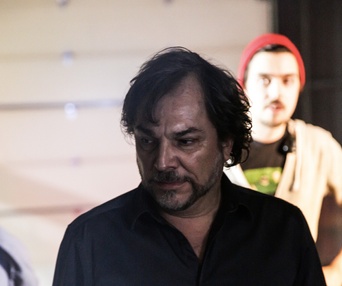 Sur le plateau du film Le problème d'infiltration