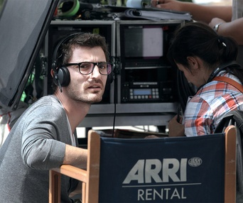 Sur le plateau du film Le volcan