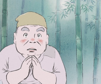 Une scène du film The Tale of Princess Kaguya