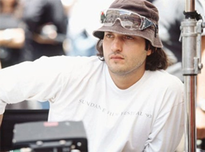 Robert Rodriguez sur le plateau du film Once Upon a Time in Mexico
