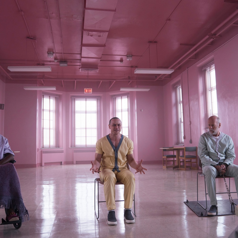 Une scène du film Glass