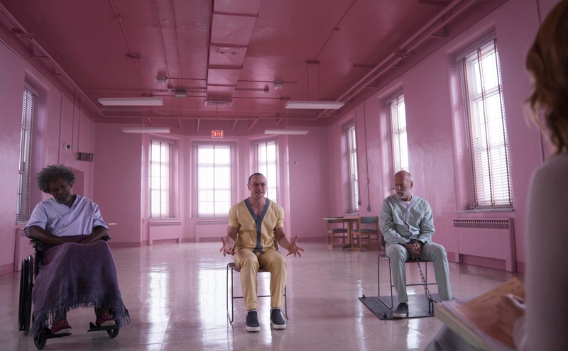 Une scène du film Glass
