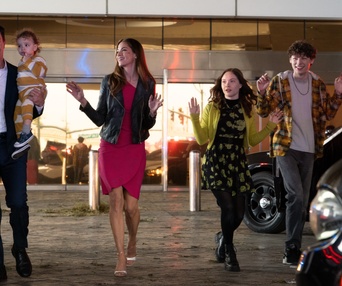 Une scène du film The Family Plan