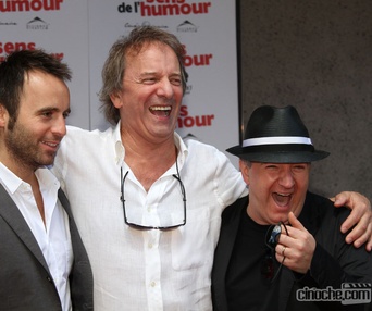 Sur le tapis rouge du film Le sens de l'humour