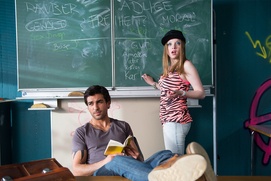 Une scène du film Un prof pas comme les autres